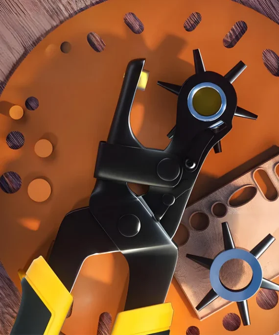 Drejelig hultang med 6 huller