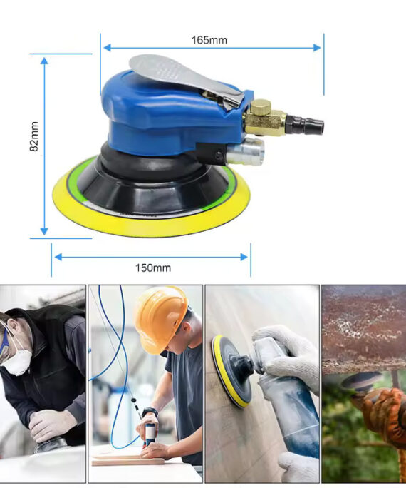 Professionel pneumatisk orbitalpolermaskine