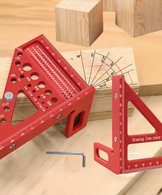 3D-firkant med flere markeringer