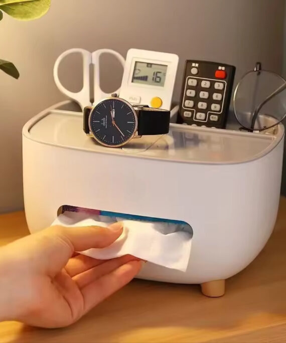 Multifunctional tissue storage box