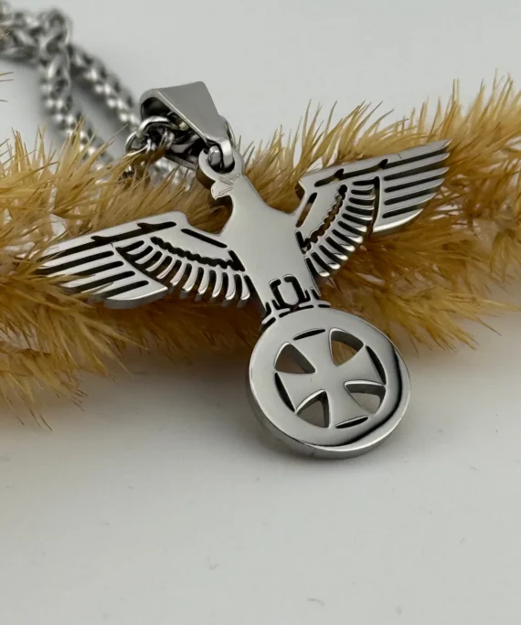 Imperial eagle chain with iron cross