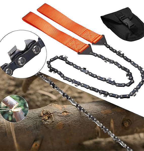 Portable survival chainsaw