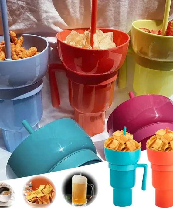2-in-1 spill-proof snack and drink cup