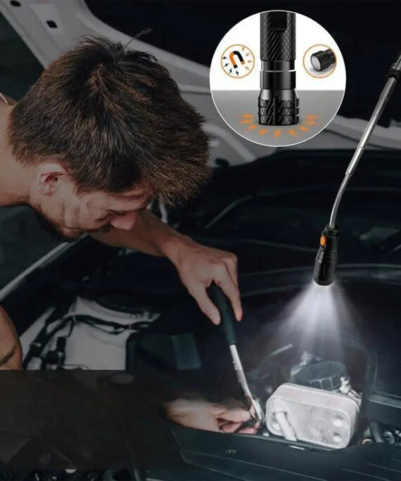 2-in-1 magnetic pickup tool with LED light