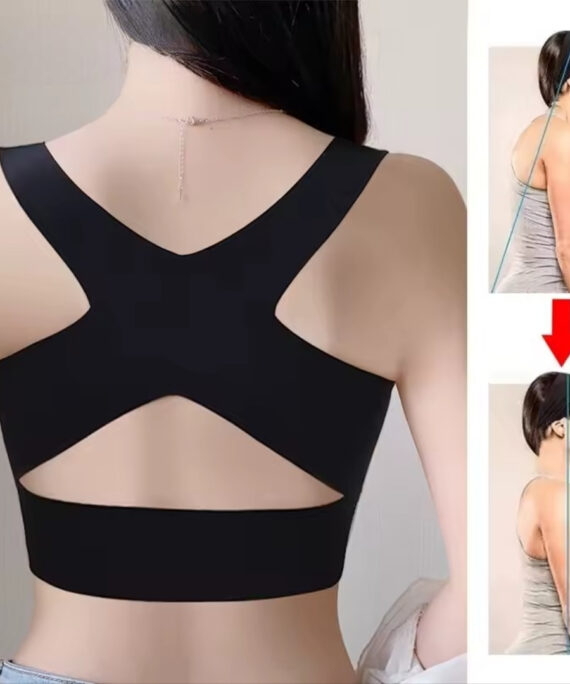 Posture-correcting bra