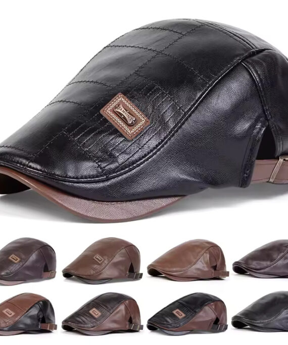 Classic vintage leather hat