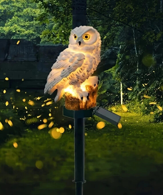 Solar owl light