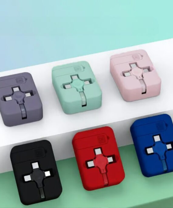 3-in-1 charging cable holder