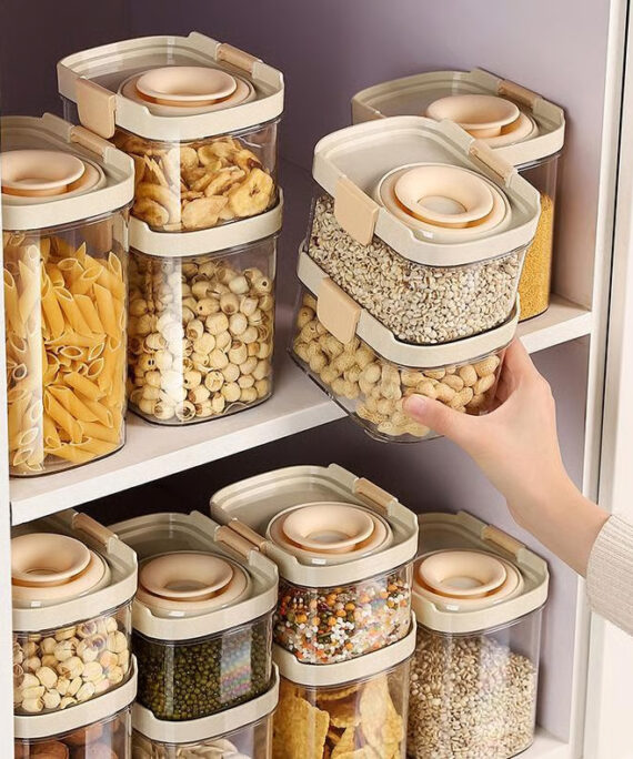 Lufttett oppbevaringsbeholder for mat