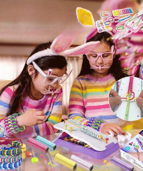 Håndarbeidssett med vennskapsarmbånd