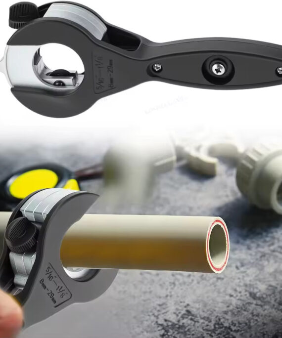 Rørkutter med skralle og én hånd