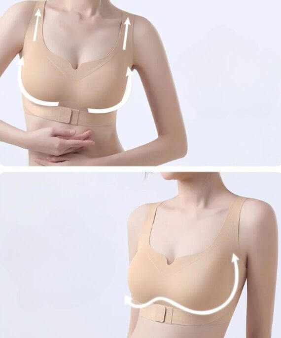 Sømløs holdnings-BH med ryggstøtte