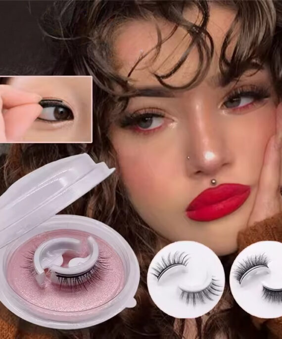 Återanvändbara självhäftande ögonfransar (2 par)