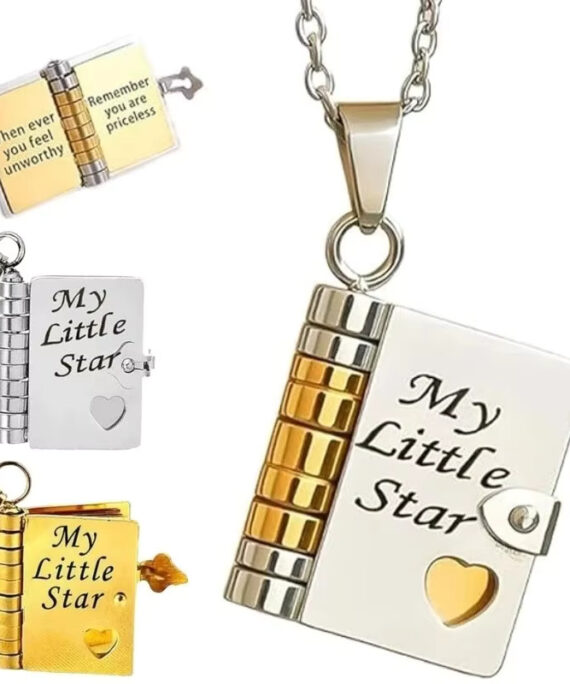 Halsband med bok från Lilla stjärnan