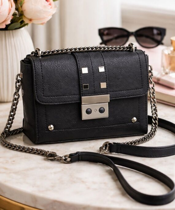 Liten svart axelväska – Handväska