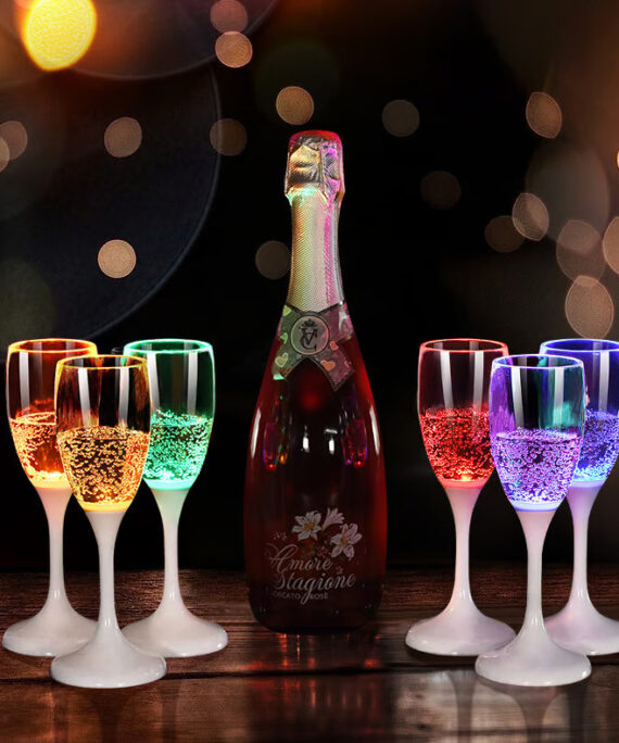 LED wine glasses