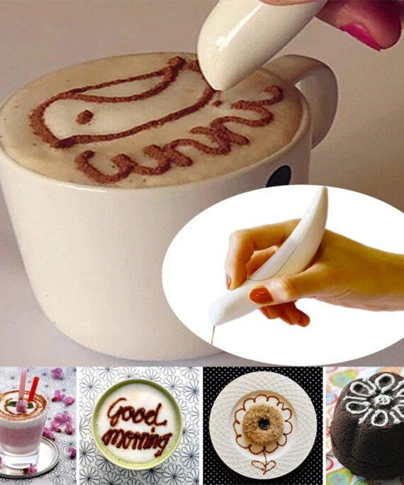 Electrical latte art pen