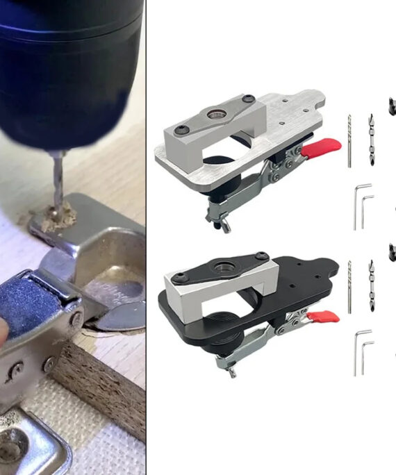 Hinge hole locator set