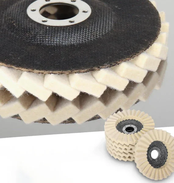 Wool polishing disc