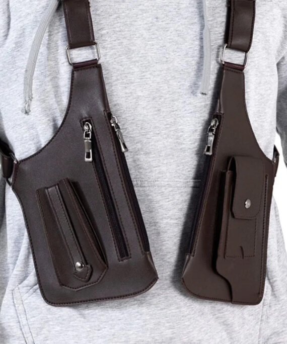 Double shoulder strap multi-pocket tactical bag