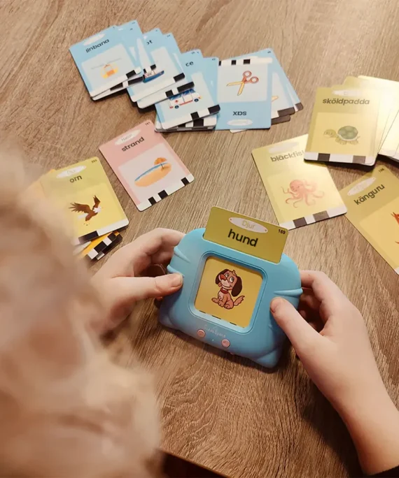 Talking cards game for kids