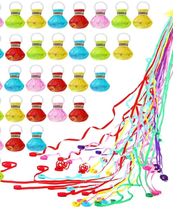 Colorful party streamers