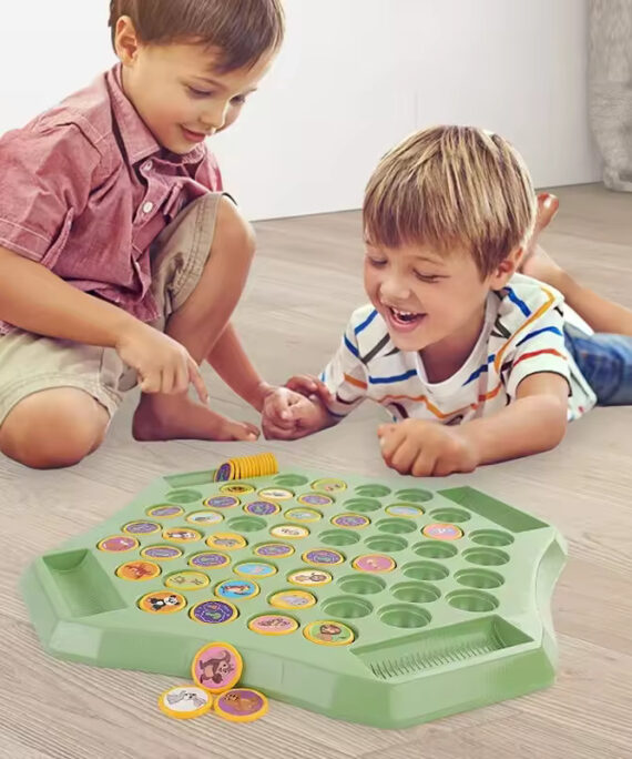 Animal and fruit flip memory game