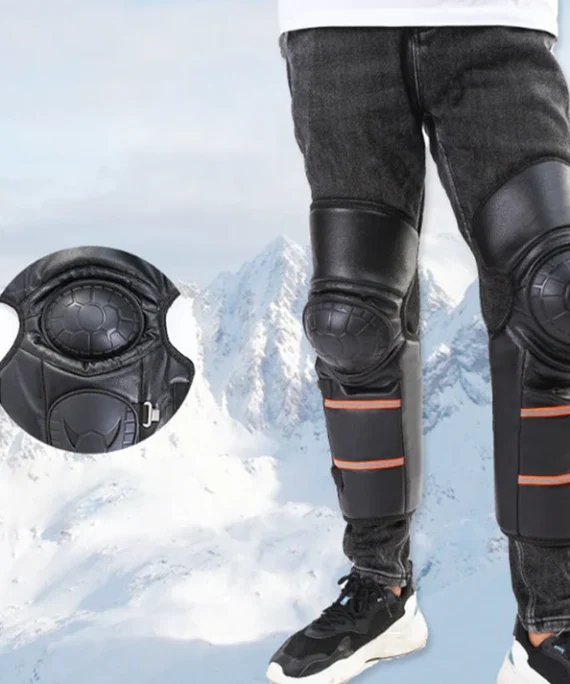 Warm motorcycle knee pads