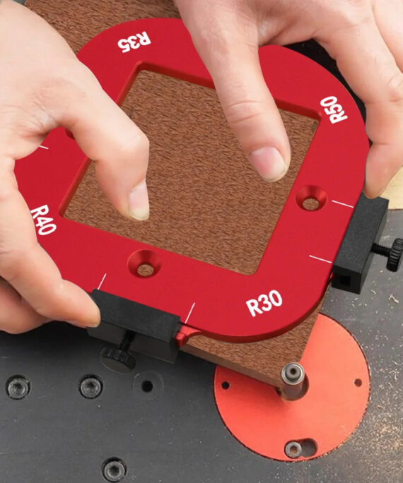 Trimming machine cutting template