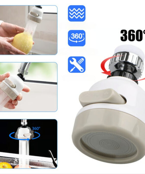 360-degree faucet booster shower