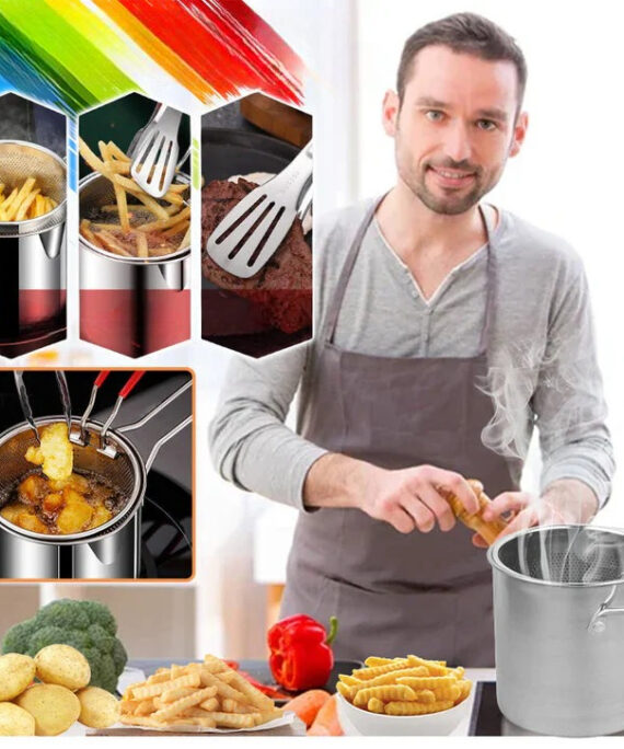 Stainless steel deep fryer