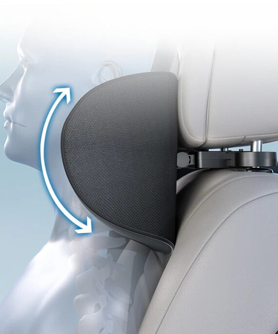 Adjustable U-shaped car headrest pillow