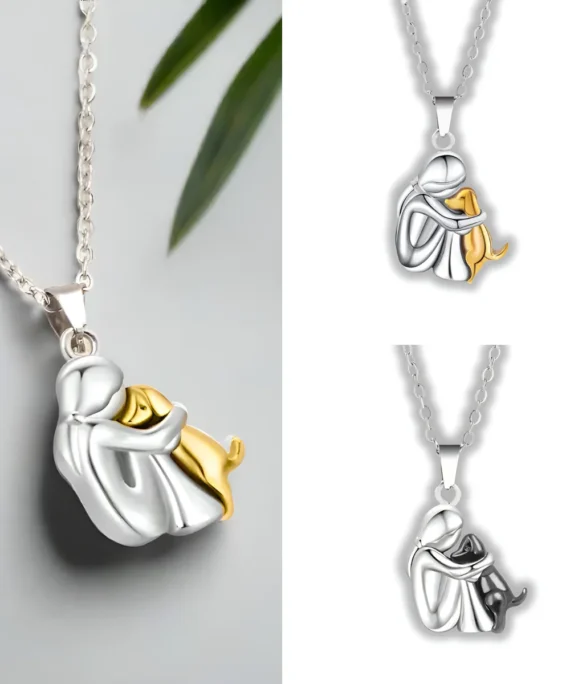 Dog love pendant necklace