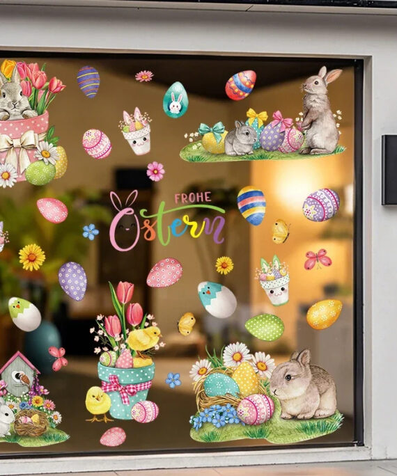 Easter window stickers (9 pcs)