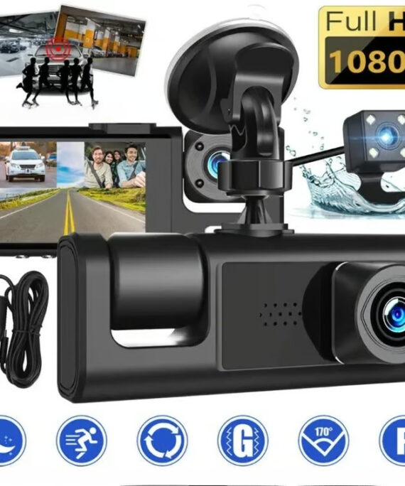 Three-channel dash cam