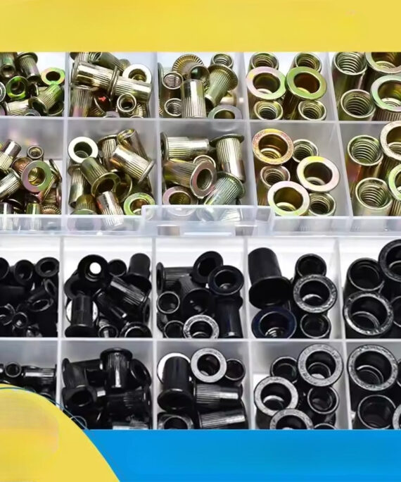 Flat head fileted insert nut screws set