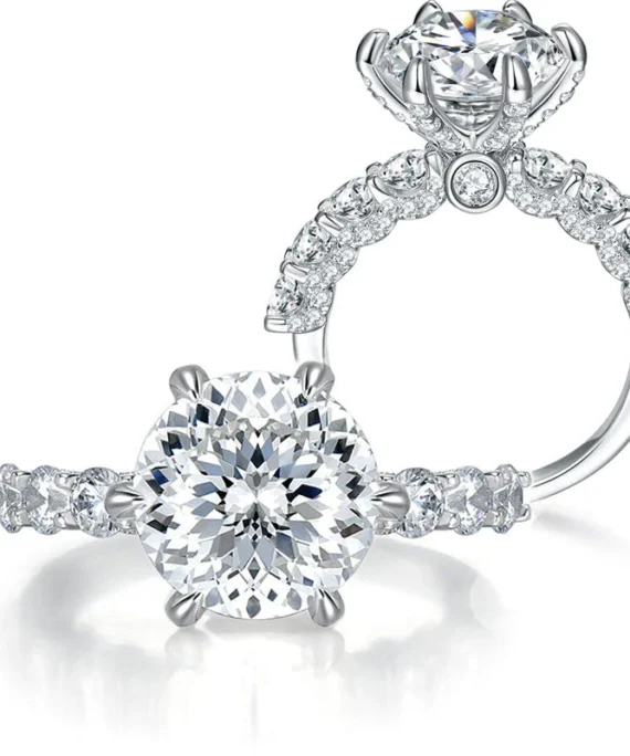 Moonlight moissanite ring