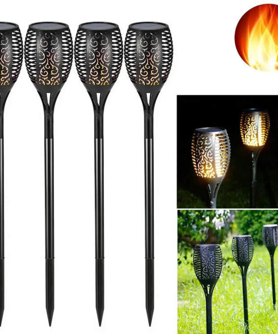 Solar garden flame light (4 pcs)