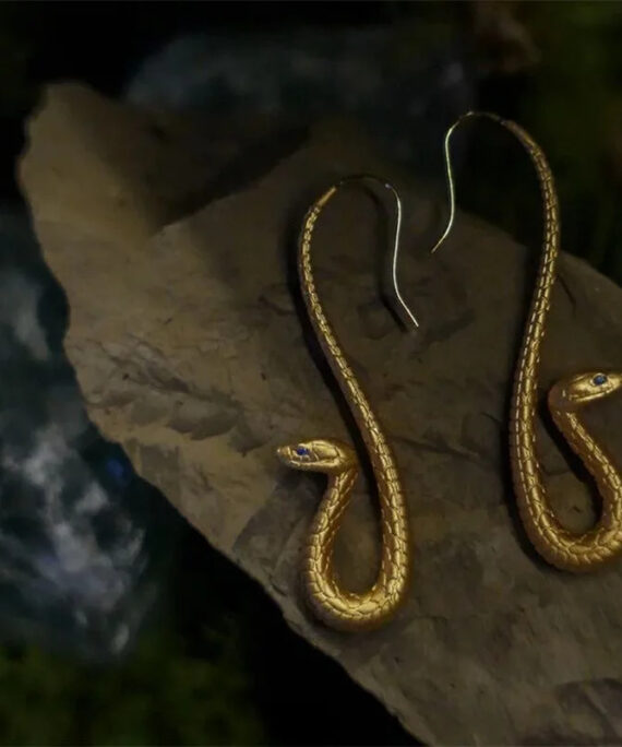 Ancient egyptian snake earrings