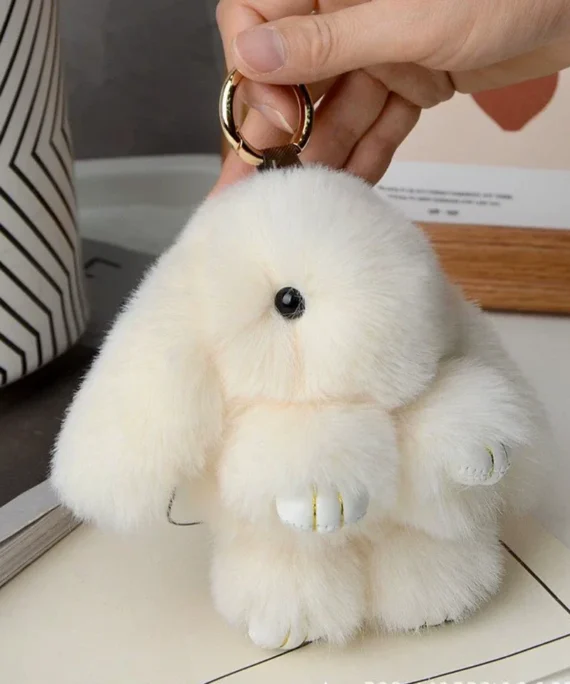 Soft bunny charm (2 pcs)