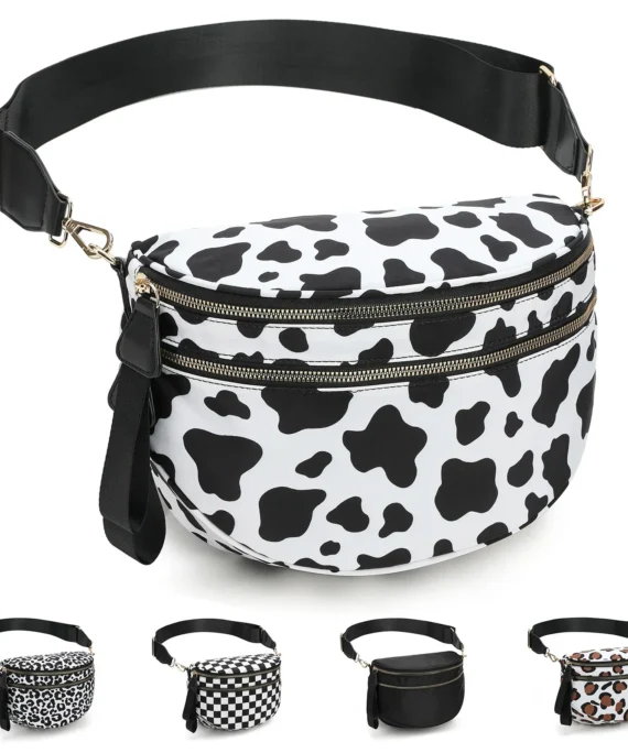 Checkered crossbody bag