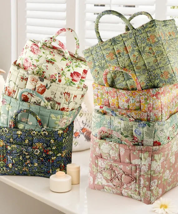 Bohemian floral tote